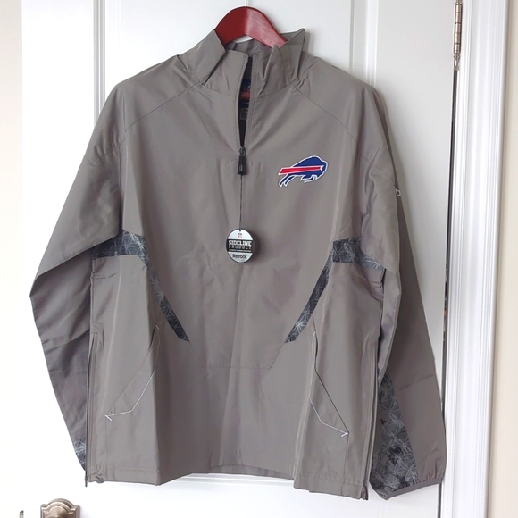 Reebok Buffalo Bills Grey Zip Pullover US Medium - Picture 11 of 12